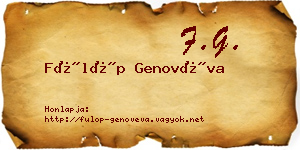 Fülöp Genovéva névjegykártya